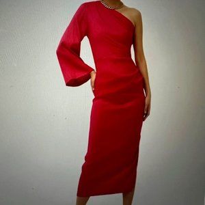 VERONICA BEARD Off shoulder fuscia dress size 6